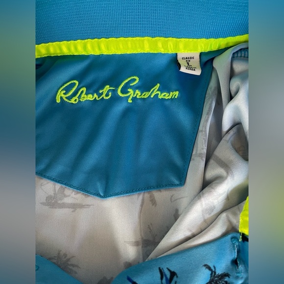 Robert Graham bear and palm tree golf polo - Picture 4 of 8